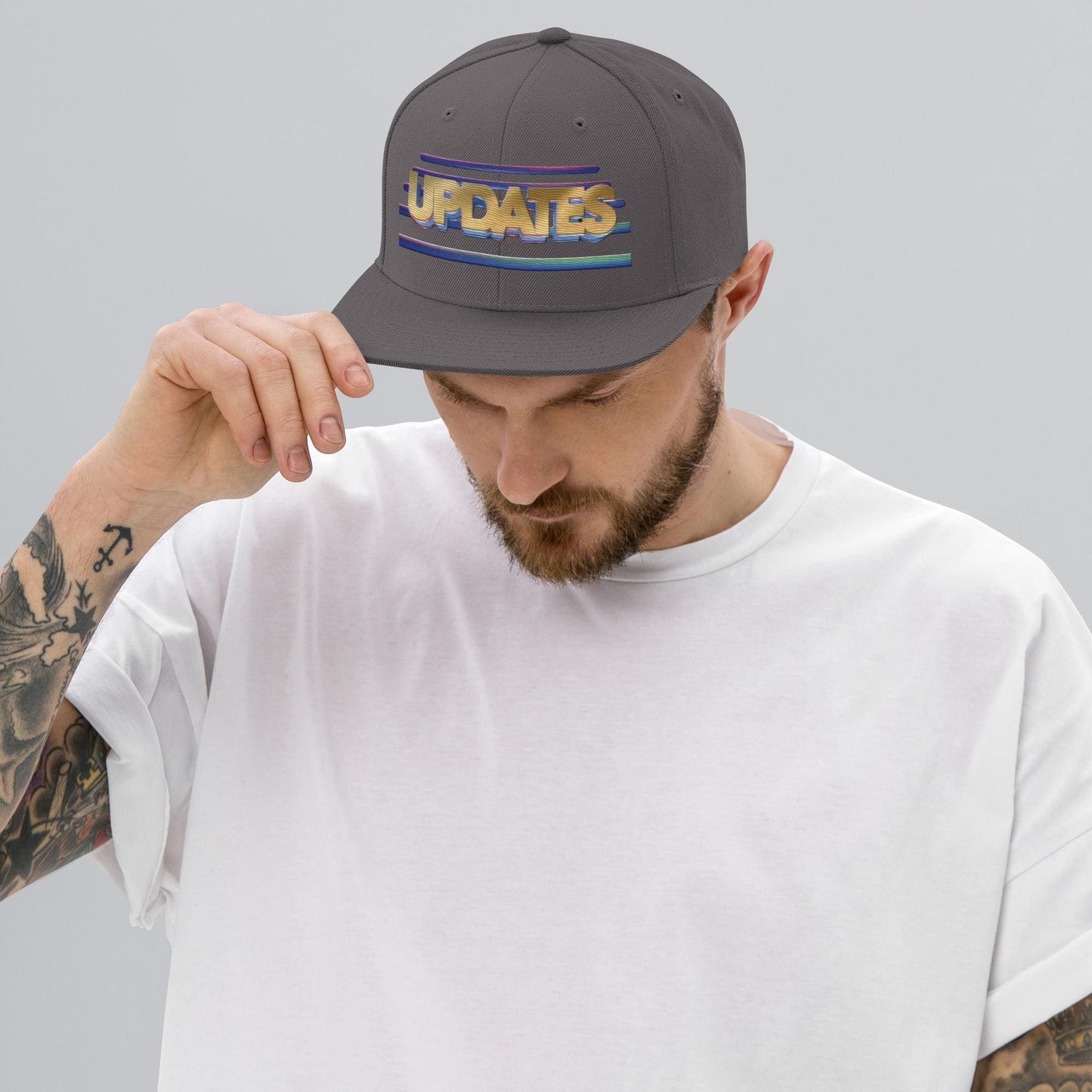 Vintage "UPDATE"; Unsolved Mysteries Snapback Hat l Embroidered l 80s 90s TV
