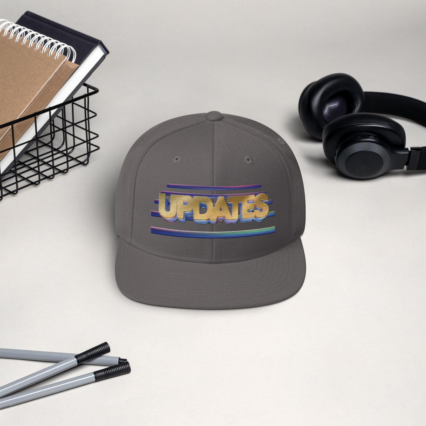 Vintage "UPDATE"; Unsolved Mysteries Snapback Hat l Embroidered l 80s 90s TV