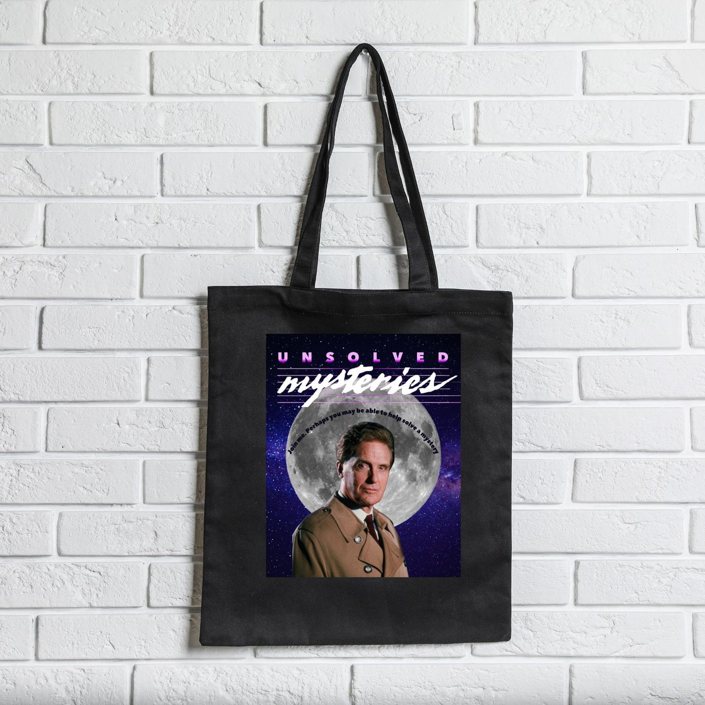 Unsolved Mysteries Tote Bag - Vintage Style, Organic Cotton, Perfect for Fans!