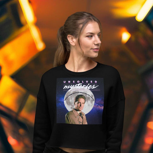 Vintage Unsolved Mysteries Cropped Sweatshirt | Retro 80s TV Show Cropped Sweater | Classic Unsolved Mysteries Fan Sweatshirt