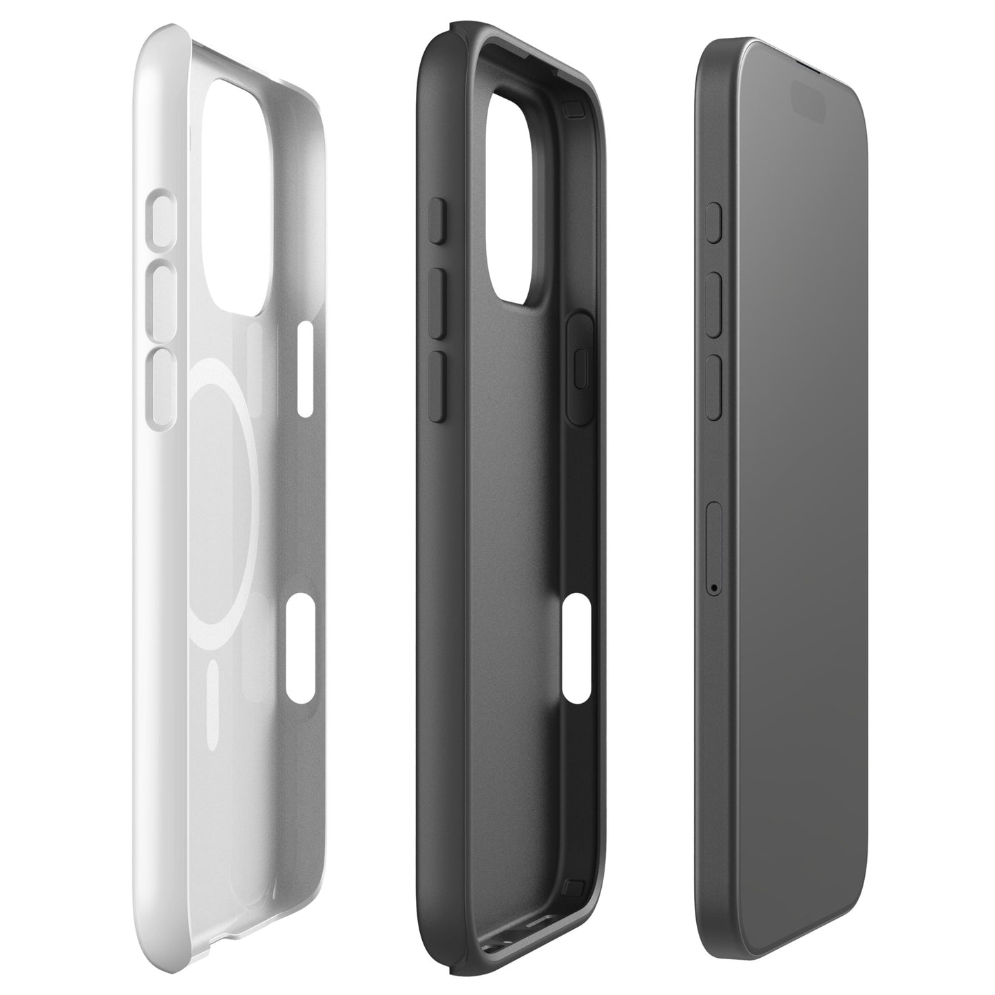 Minimalist Cannabis Leaf iPhone Case – MagSafe® Compatible, Dual-Layer Protection