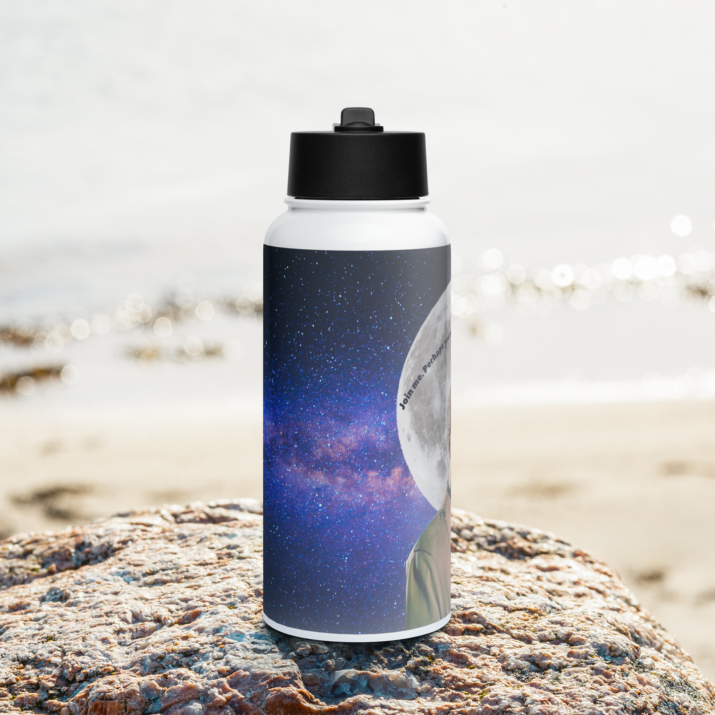 Unsolved Mysteries Stainless Steel Water Bottle featuring Robert Stack – 32 oz